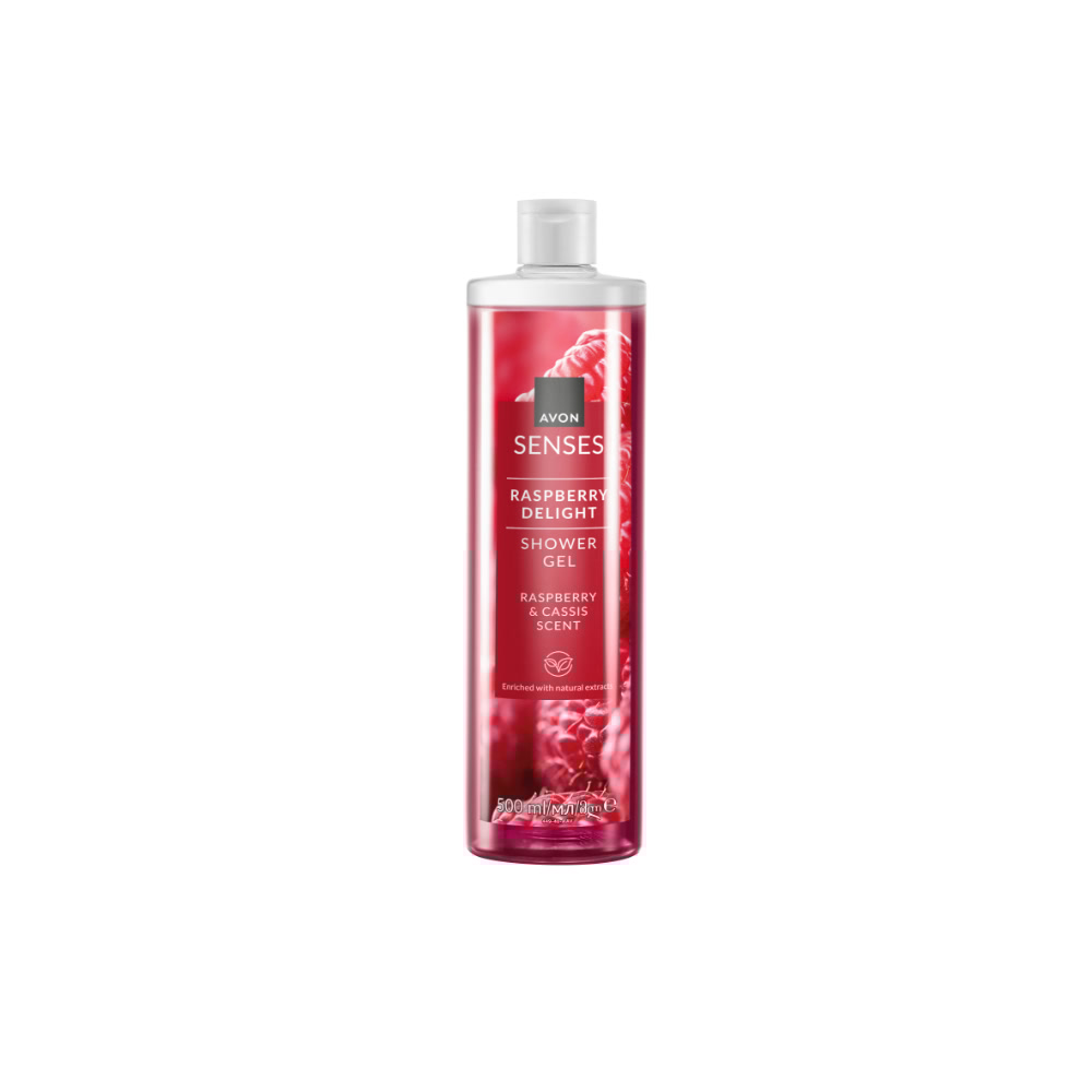 Avon Senses Raspberry Delight nawilżający żel pod prysznic malina, 500 ml