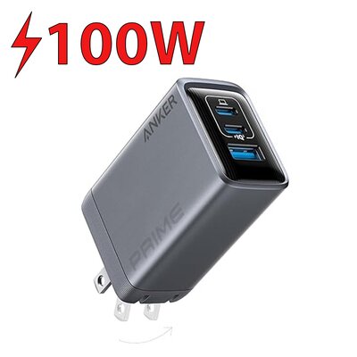 Ładowarka sieciowa ANKER Prime 100W GaN Srebrny