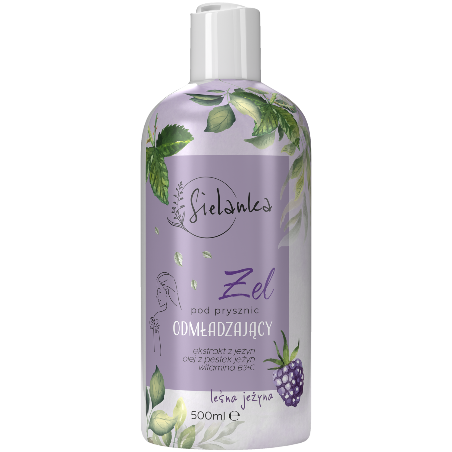 Sielanka Leśna Jeżyna odmładzający żel pod prysznic, 500 ml