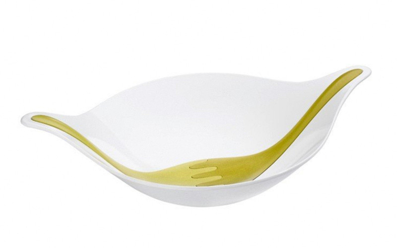 Koziol - Salaterka Leaf XL Biały / Zielony