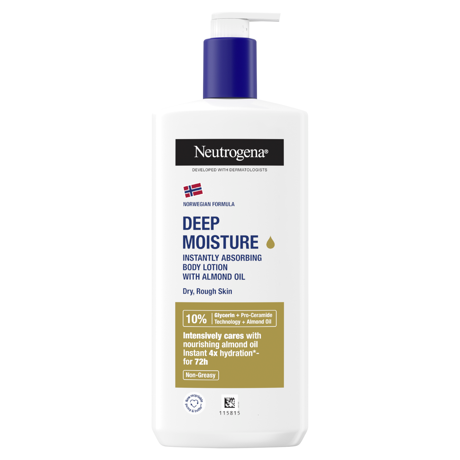 Neutrogena Deep Moisture emulsja do ciała z olejkiem sezamowym o działaniu nawilżająca, 400 ml