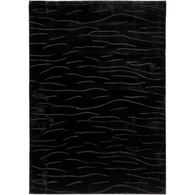 Dywan MULTIDECOR 3D Alaska fale Czarny 120 x 170 cm