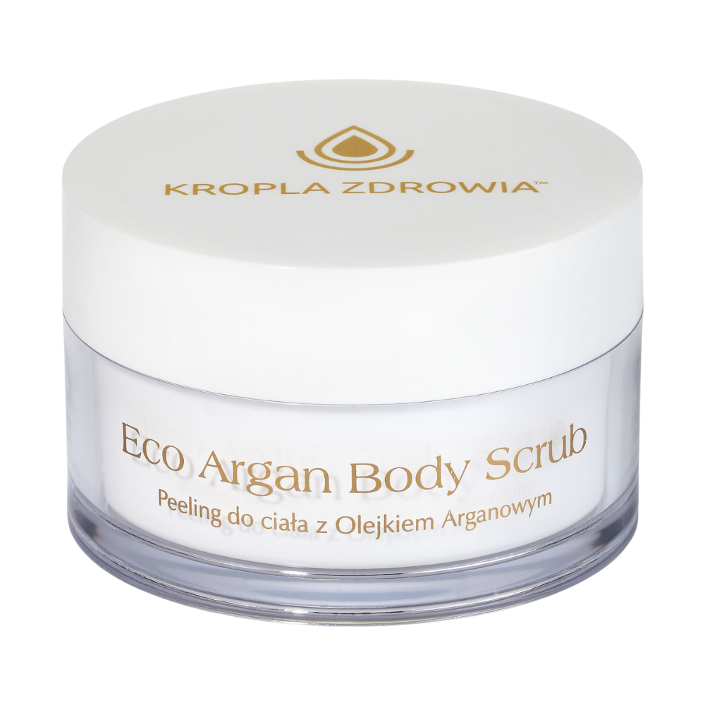 Pharmedis Kropla Zdrowia Eco Gold peeling do ciała z olejkiem arganowym, 200 g