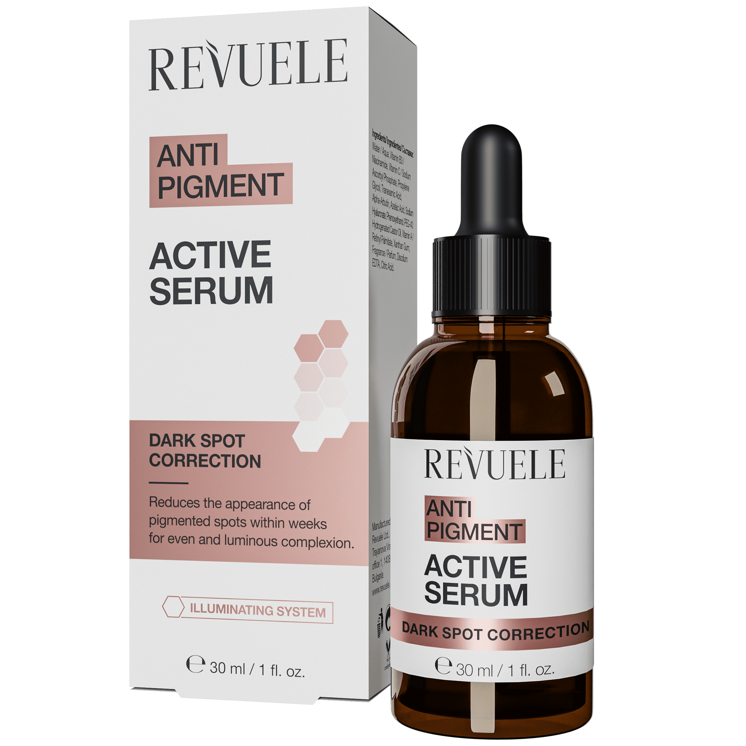 Revuele Anti Pigment rozjaśniające serum do twarzy, 30 ml