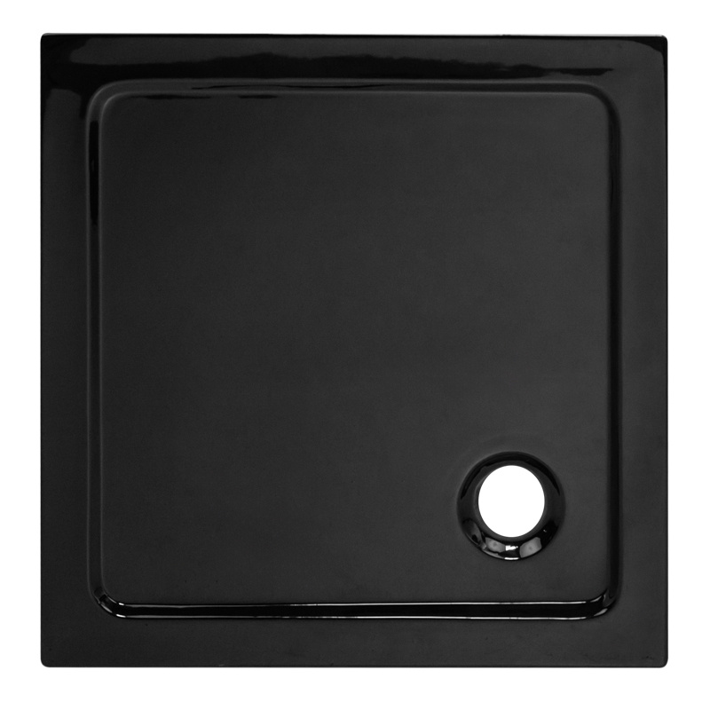 BRODZIK PRYSZNICOWY KWADRATOWY SLIM ST02C CZARNY 70x70 CM