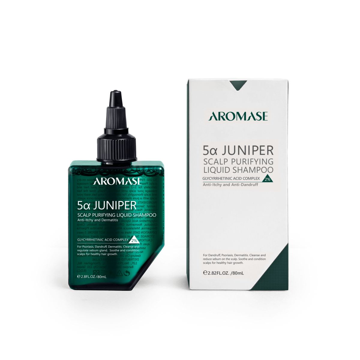 Aromase 5a Juniper Scalp Purifying Liquid Shampoo peeling - płyn oczyszczający do każdego typu skóry głowy, 80 ml