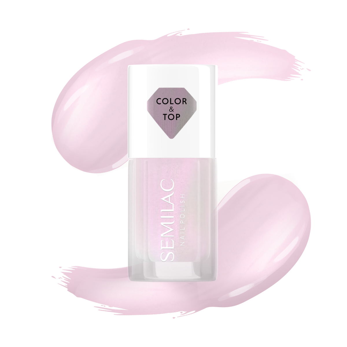 Semilac Pink Glow top do lakierów klasycznych, 7 ml