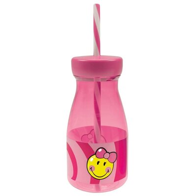 Butelka ZAK! Smiley Kid Różowy