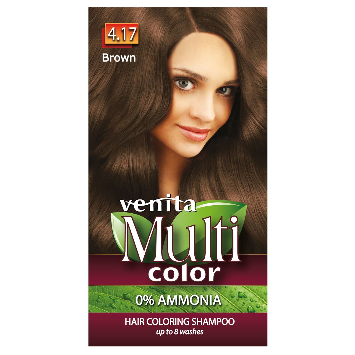 Venita Multi Color szampon koloryzujący do włosów 4.17 brown, 40 g