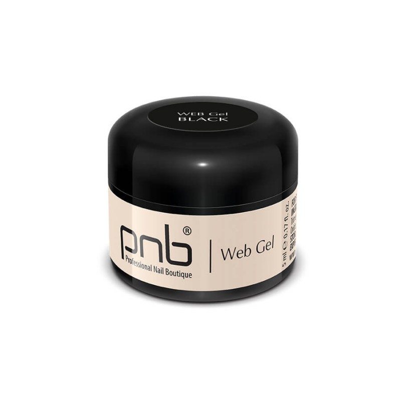 PNB żel do zdobień pajęczyna czarny, 5 ml