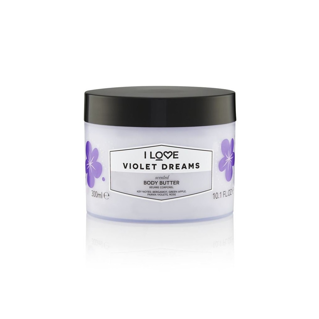 I Love Violet Dreams nawilżające masło do ciała, 300 ml