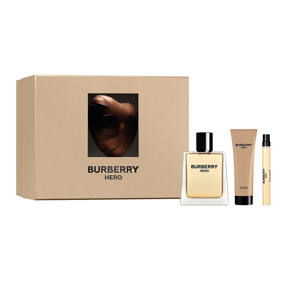 Burberry Hero! zestaw: woda toaletowa męska, 100 ml + żel pod prysznic, 75 ml + woda toaletowa męska, 10 ml