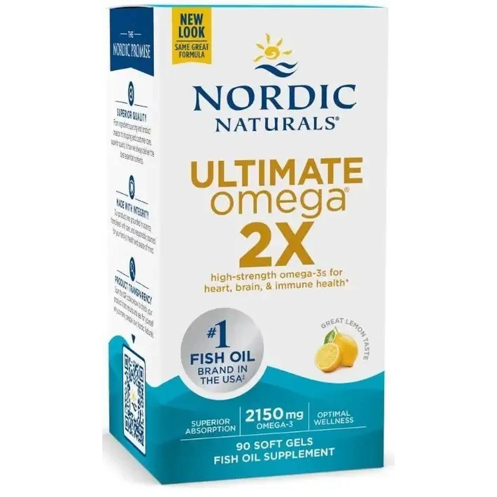 Nordic Naturals Ultimate Omega 2X suplement diety, 2150mg Lemon, 90 kaps./1 opak.