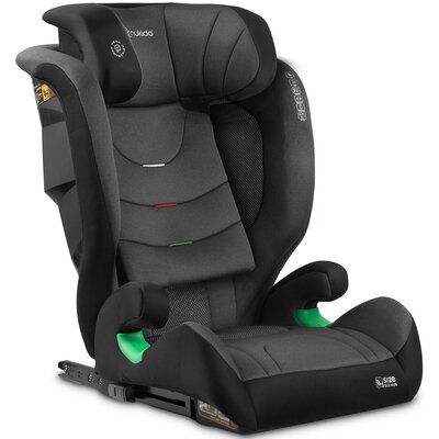 Fotelik samochodowy NUKIDO Louis Soft i-Size 100-150 cm (15-36 kg) Czarno-szary
