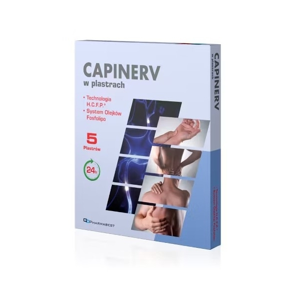 Pharmabest CAPINERV plastry, 5 szt./1 opak.