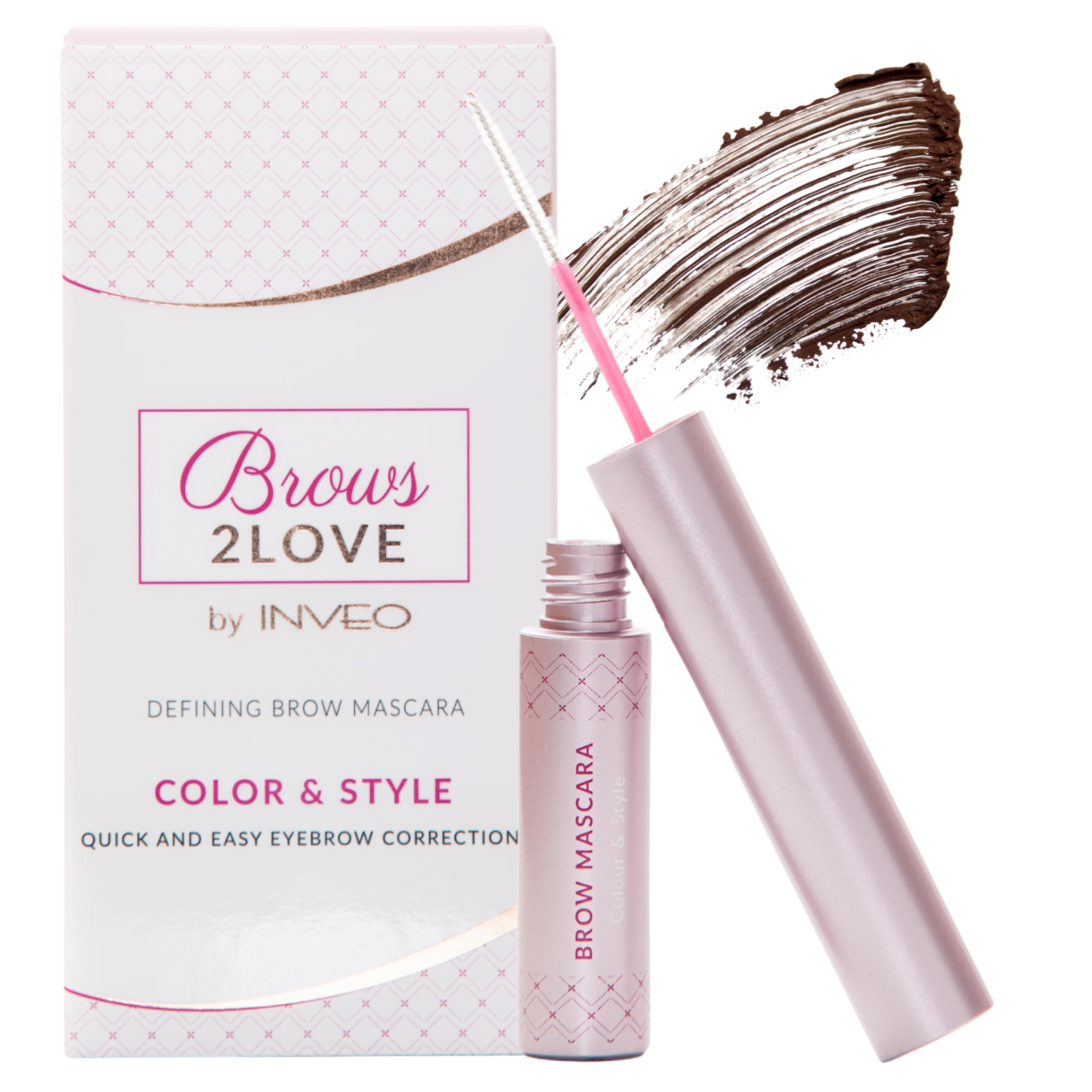 Inveo Brows 2 Love żelowy tusz do stylizacji brwi - brązowy, 5 ml