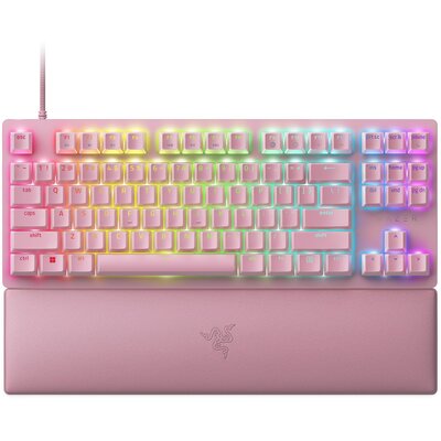 Klawiatura RAZER Huntsman V2 Tenkeyless Red Linear Różowy