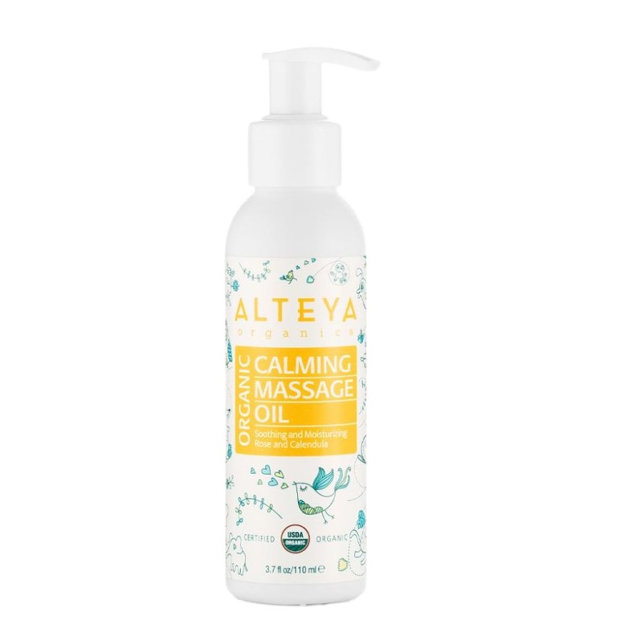 Alteya Organic Calming Massage Oil organiczny olejek do masażu dla dzieci, 110 ml