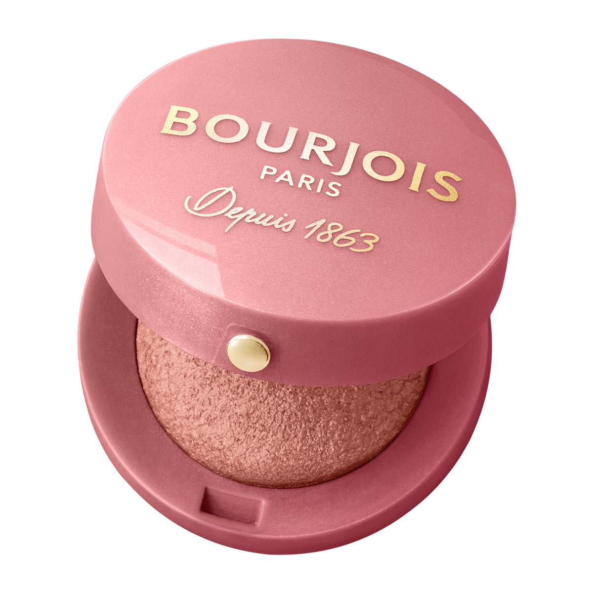 Bourjois Little Round Pot trwały róż do policzków z lusterkiem i pędzelkiem 15 rose éclat, 2,5 g
