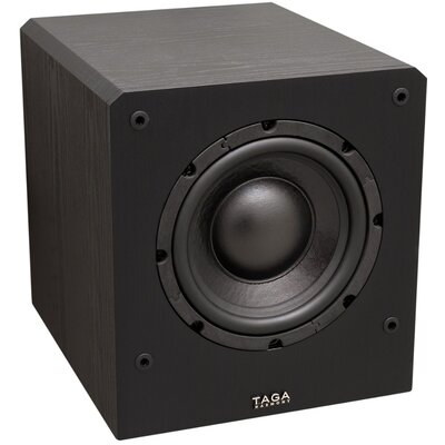 Subwoofer TAGA HARMONY TSW-80 Czarny, Aktywny, 95W, Typ Bass Reflex, 8" Przetwornik na froncie, Obudowa MDF, Technologia TLIE