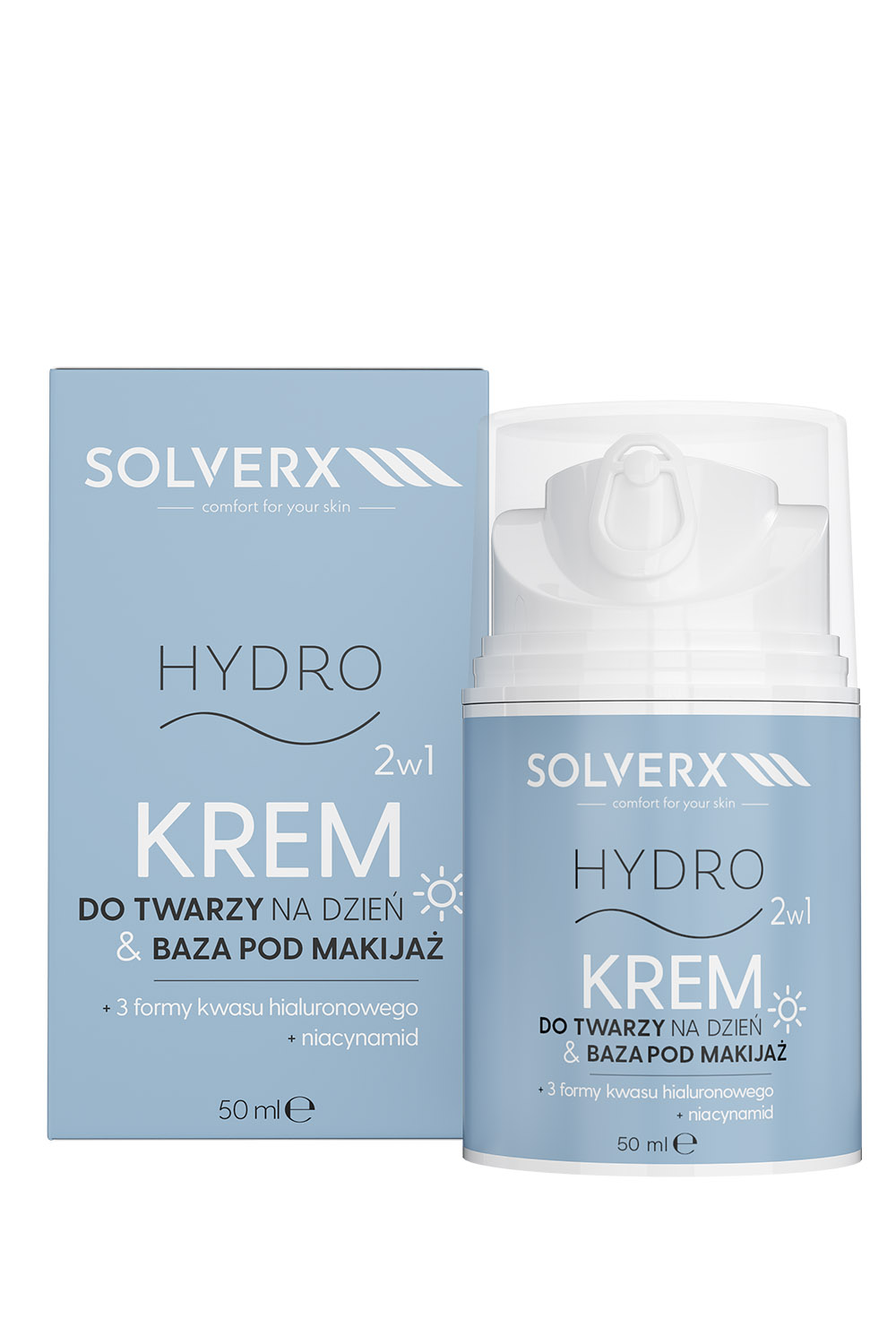 Solverx Hydro krem do twarzy na dzień, 50 ml
