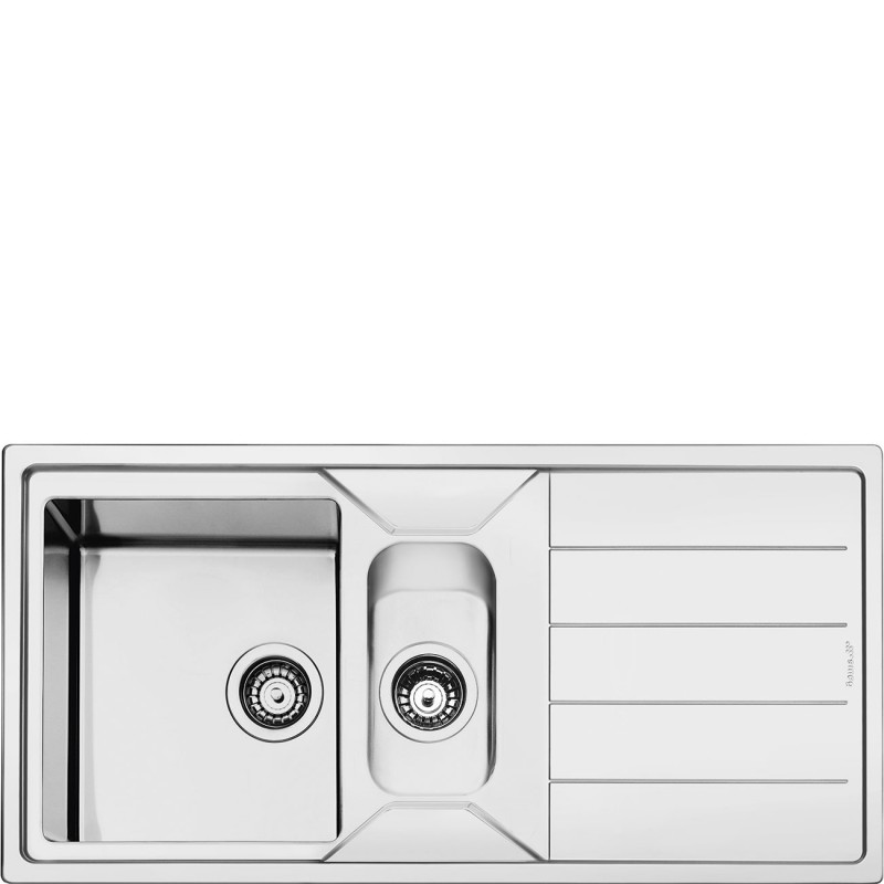 Smeg - Zlewozmywak nablatowy LDR102-2 Mira Stal nierdzewna