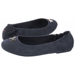Baleriny Tommy Hilfiger Hardware Ballerina FW0FW04768-DB9 Sport Navy