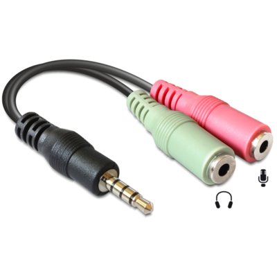 Adapter Jack 3.5 mm - 2x Jack 3.5 mm DELOCK