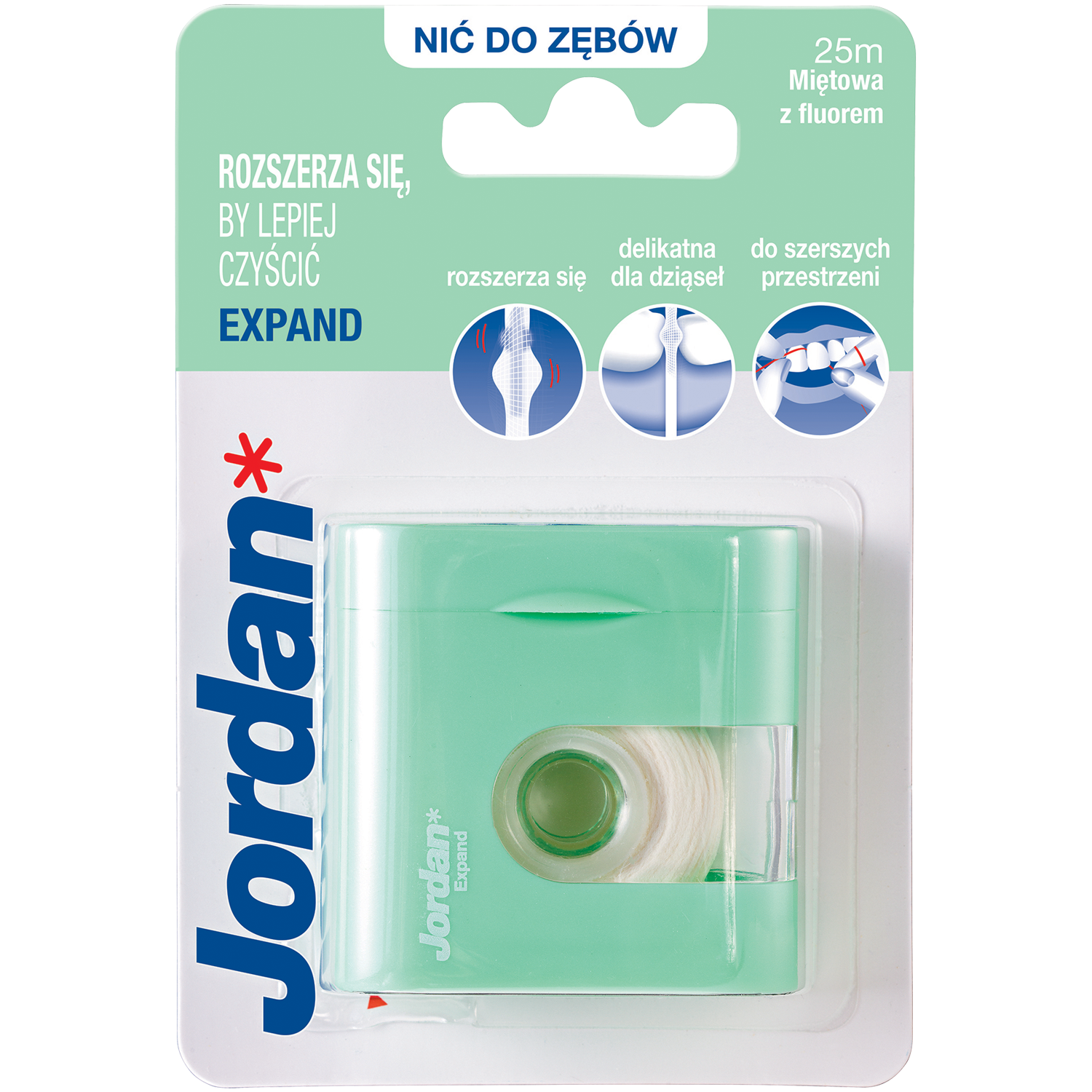 Jordan Expand Fresh nić dentystyczna, 25 m/1 opak.