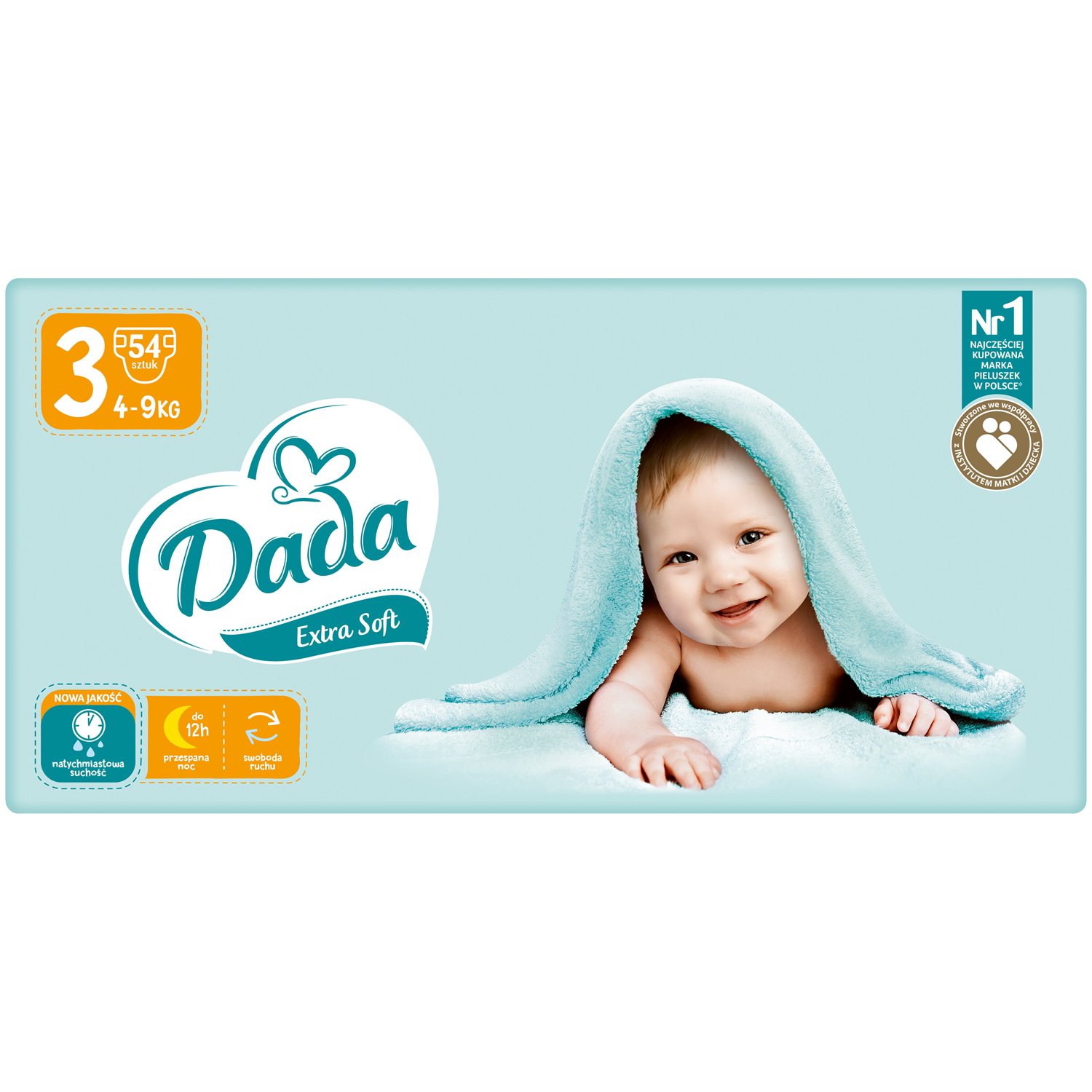 Dada Extra Soft Midi pieluchy dla dzieci rozm. 3 Midi, 54 szt./1 opak.