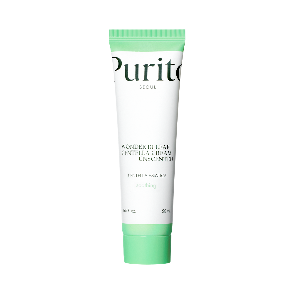 Purito Wonder Releaf Centella Unscented bezzapachowy krem z ekstraktem z wąkroty azjatyckiej, 50 ml
