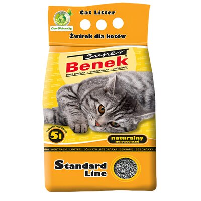Żwirek dla kota SUPER BENEK Naturalny 5 L