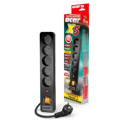 Listwa ACAR X5 (3 m) Czarny