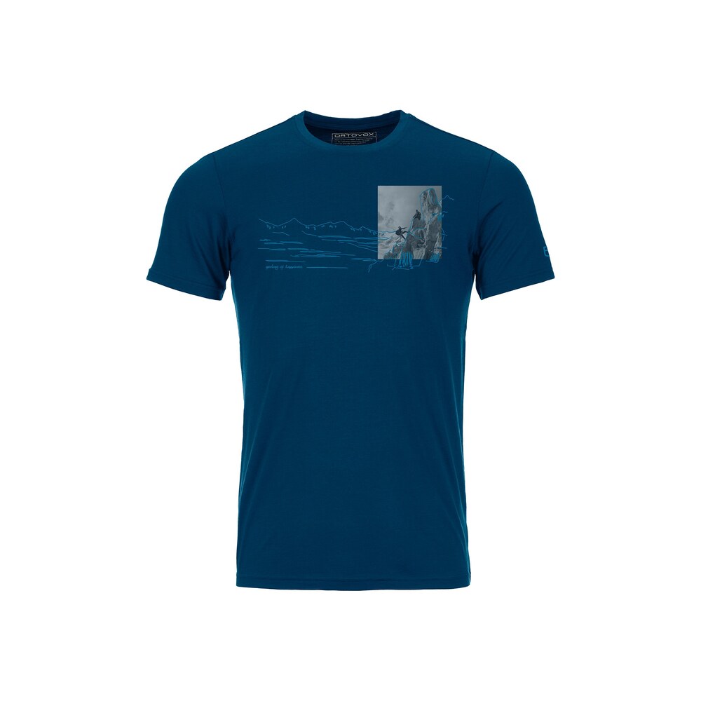 Ortovox - Koszulka męska - 140 COOL ILLU-PIC TS M petrol blue