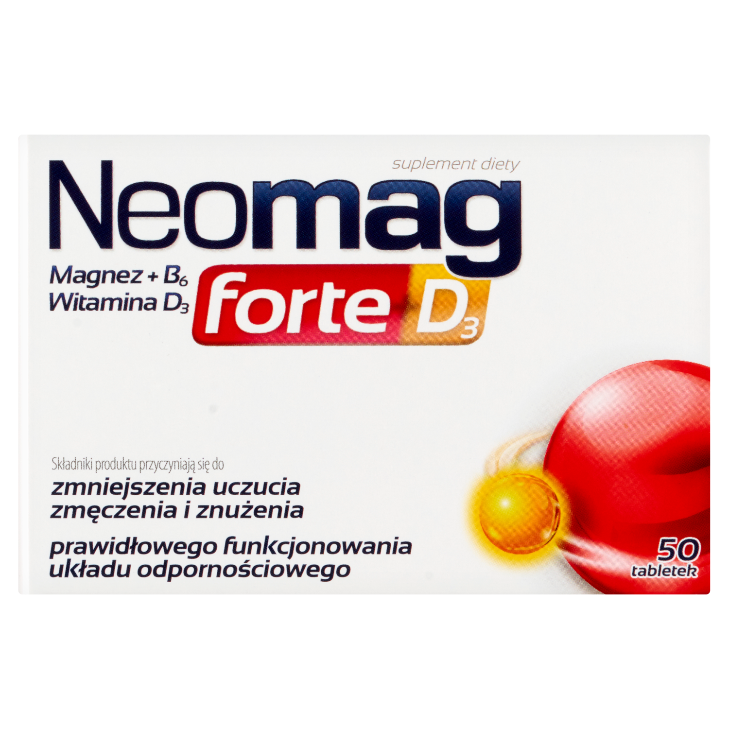 NeoMag Forte D3 suplement diety, 50 tab./1 opak.