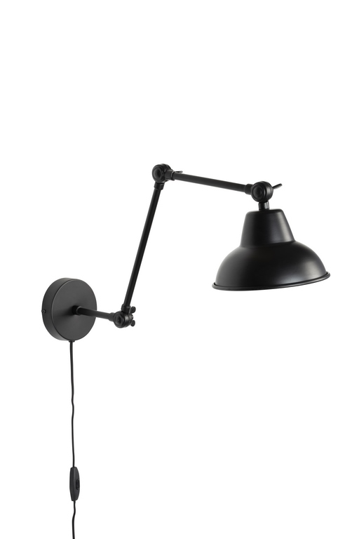 White Label Living - Lampa ścienna XAVI (czarna)