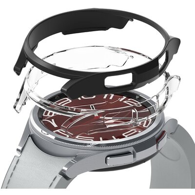 Etui RINGKE Slim do Samsung Galaxy Watch 6 Classic (47mm) Przezroczysty/Czarny (2 sztuki)