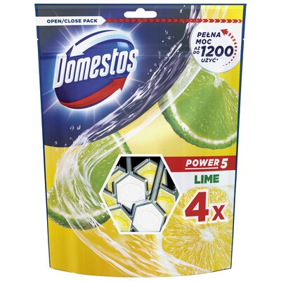 Kostka do WC DOMESTOS Power 5 Lime 4x55g
