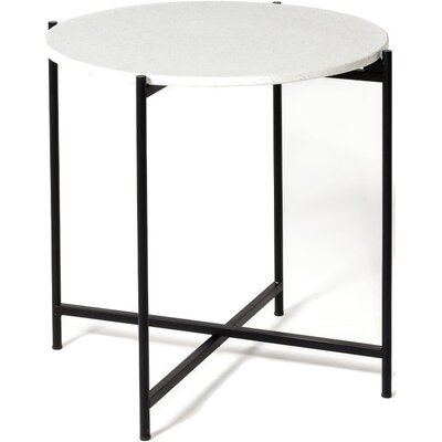 Stolik kawowy MEVEN Terrazzo 70 Czarno-biały