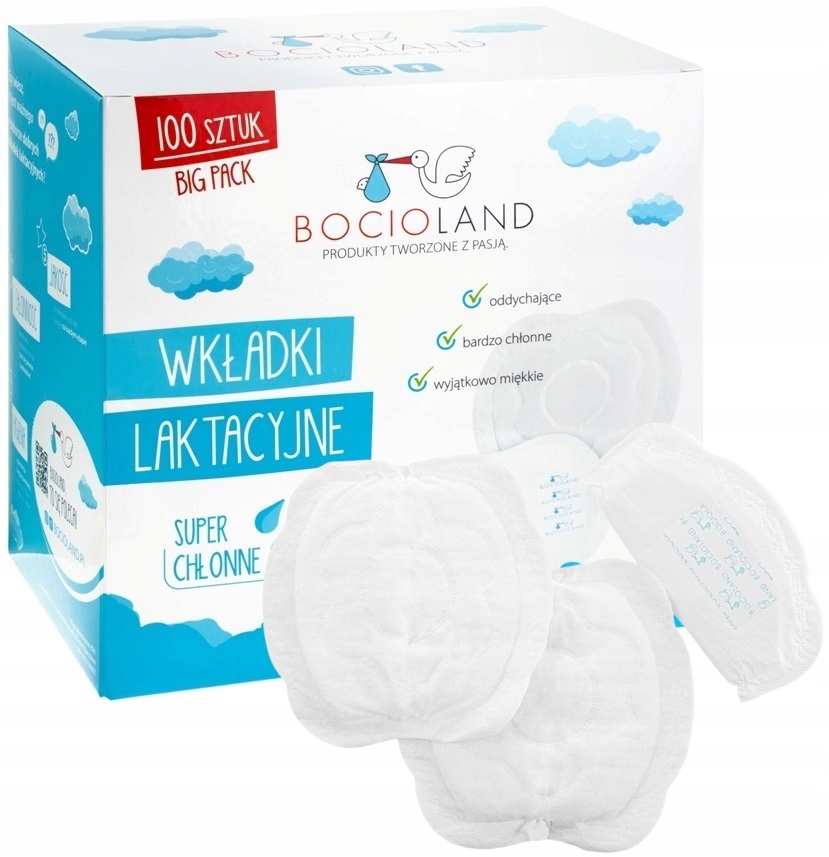 Bocioland Superabsorbent wkładki laktacyjne, 100 szt./1 opak.