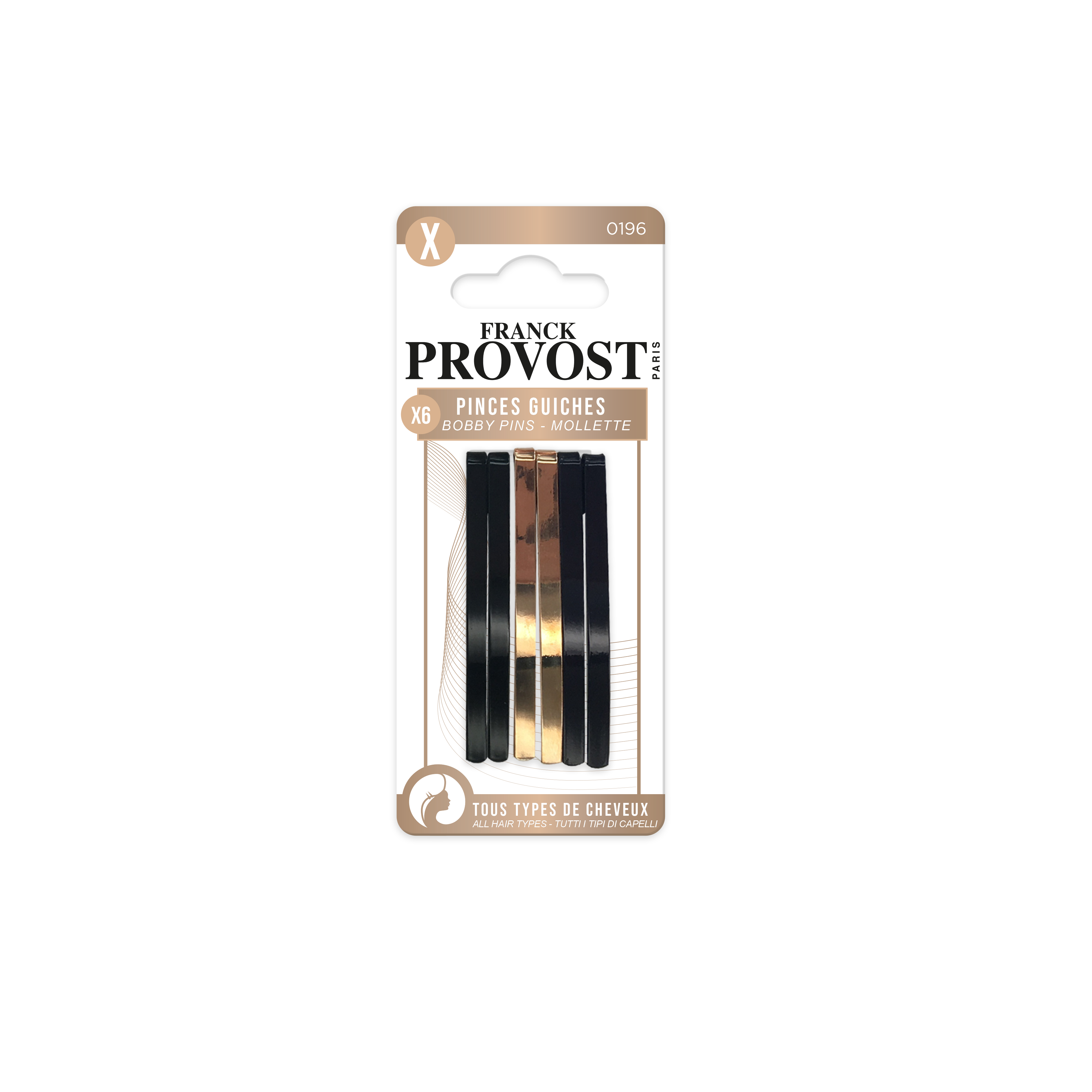 Franck Provost zestaw ozdobnych wsuwek do włosów, 6 szt./1 opak.