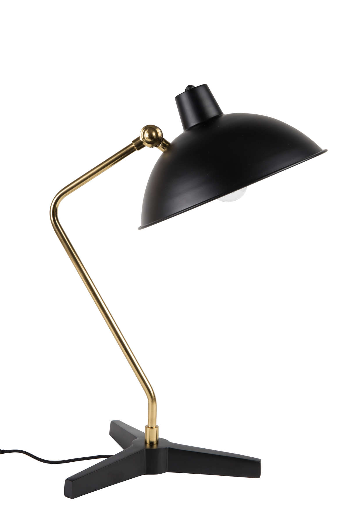 Dutchbone - Lampa stołowa Devi czarna
