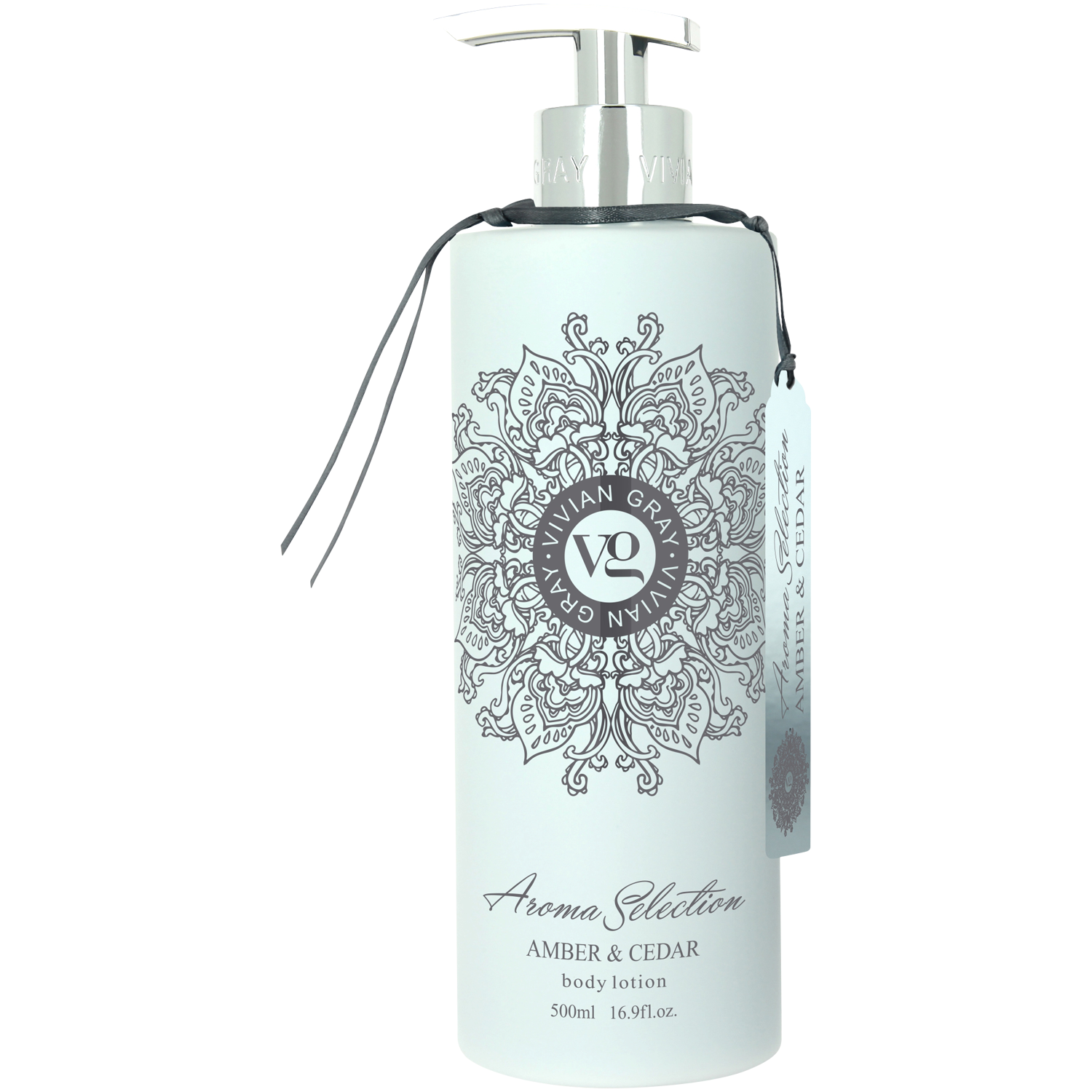 Vivian Gray Aroma Selection Amber & Cedar nawilżające mleczko do ciała, 500 ml