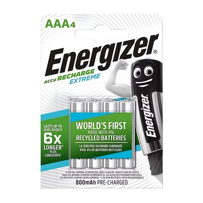 Akumulatorki AAA 800 mAh ENERGIZER Extreme (4 szt.)