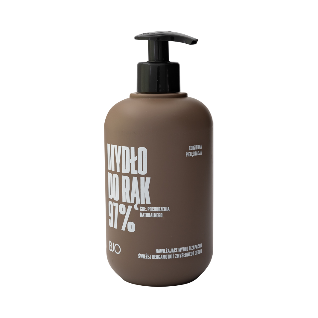 Bjo Bergamotka & Cedr mydło do rąk o zapachu świeżej bergamotki i zmysłowego cedru, 500 ml