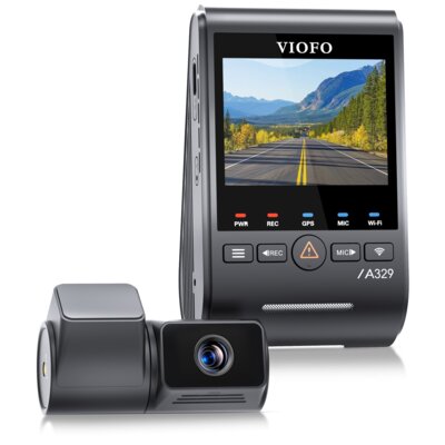 Wideorejestrator VIOFO A329T 2CH HDR, GPS, Wi-Fi, Kamera z teleobiektywem
