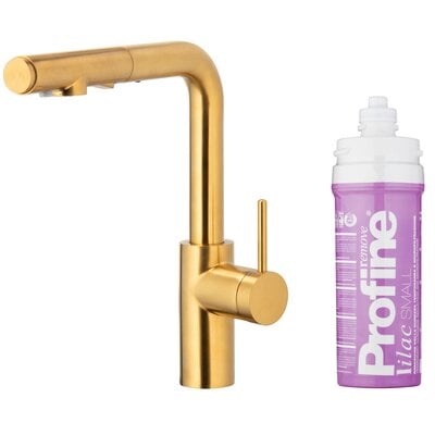 Bateria KFA ARMATURA Duero Pure Basic 6623-115-31 z filtrem Złoto szczotkowane
