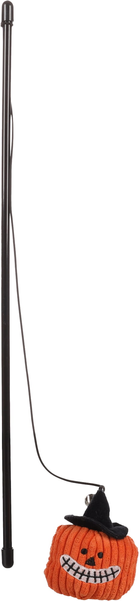 Flamingo Zabawka wędka dla kota dynia Halloween