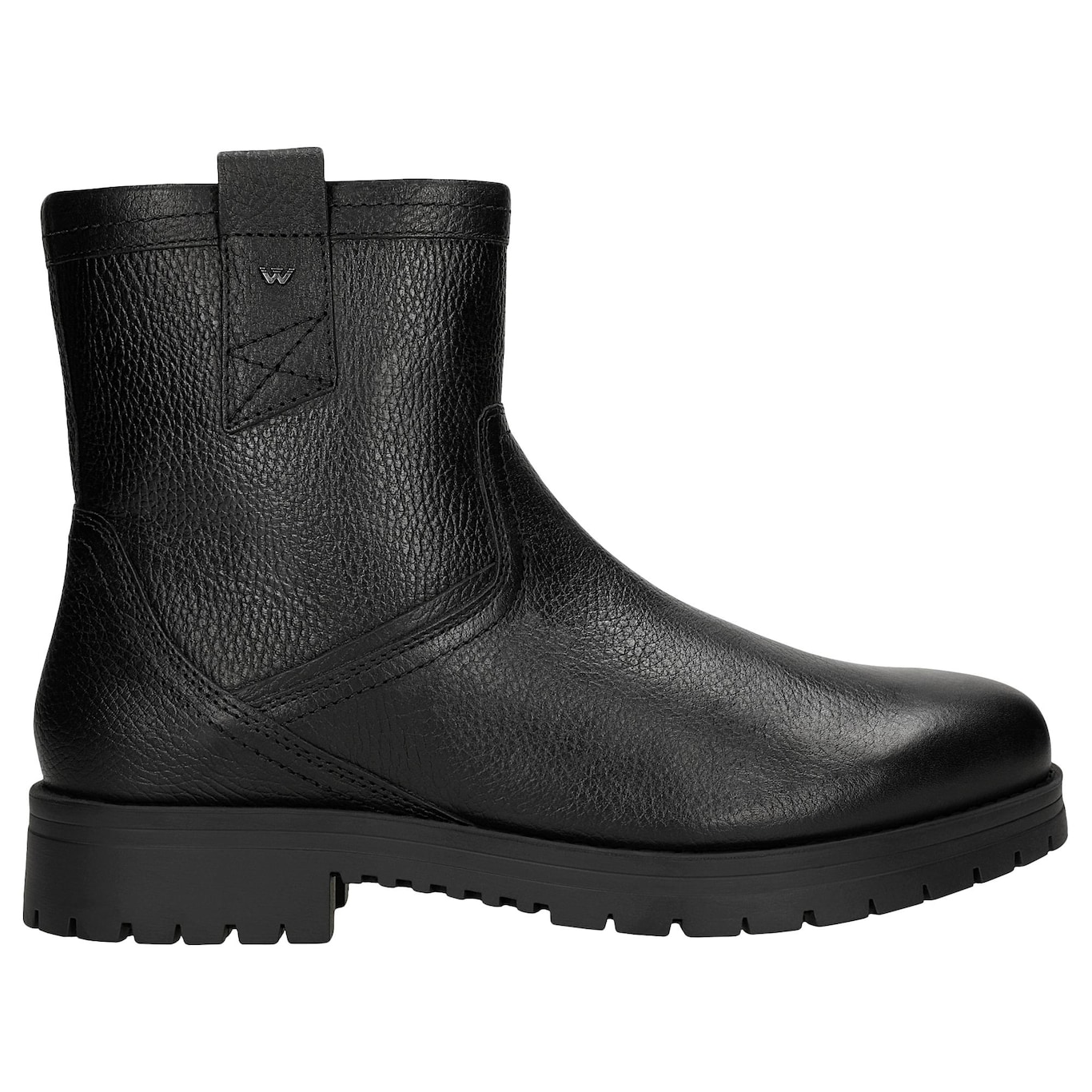 Wojas Czarne Męskie Botki Zapinane Na Zamek