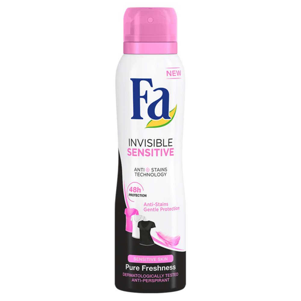 Fa Invisible Sensitive 48H antyperspirant damski w sprayu, 150 ml